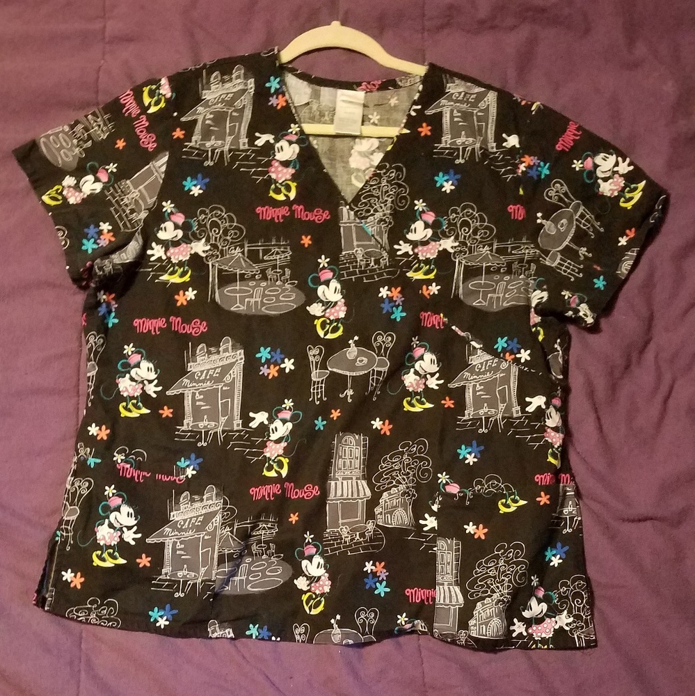Disney scrub top